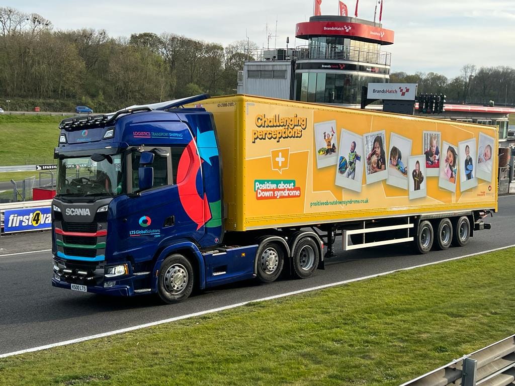 PADS logo on truck at brands hatch