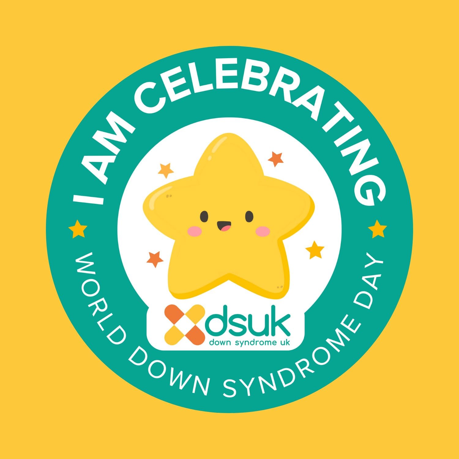 Down Syndrome UK World Down Syndrome Day stickers