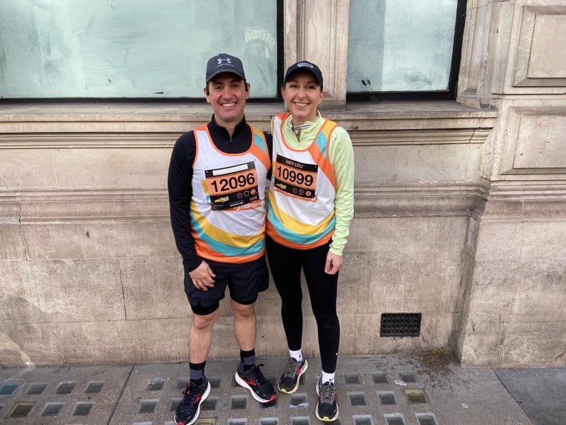 Man and woman complete London Landmarks together