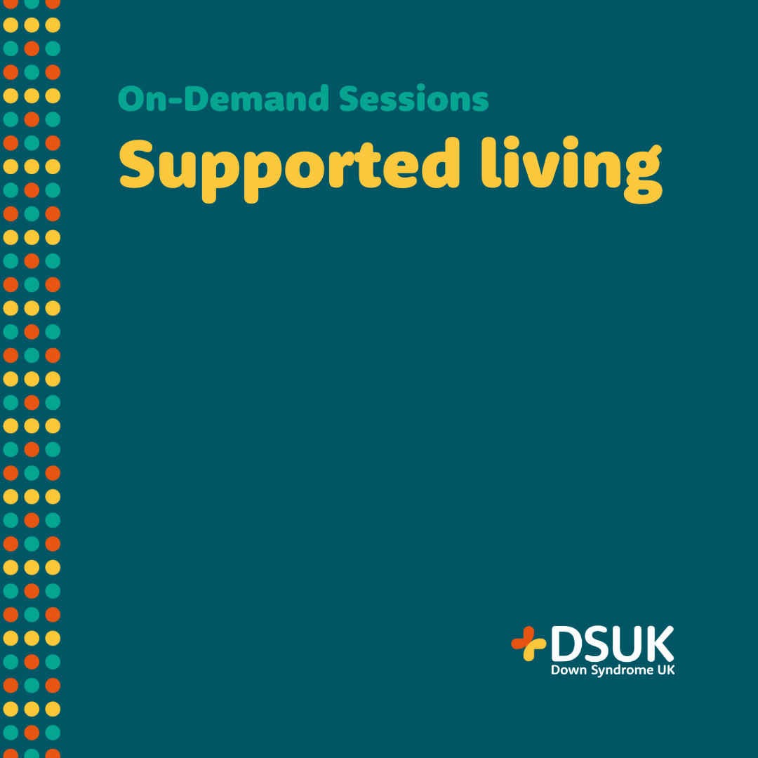 Supported living on-demand session product image header text