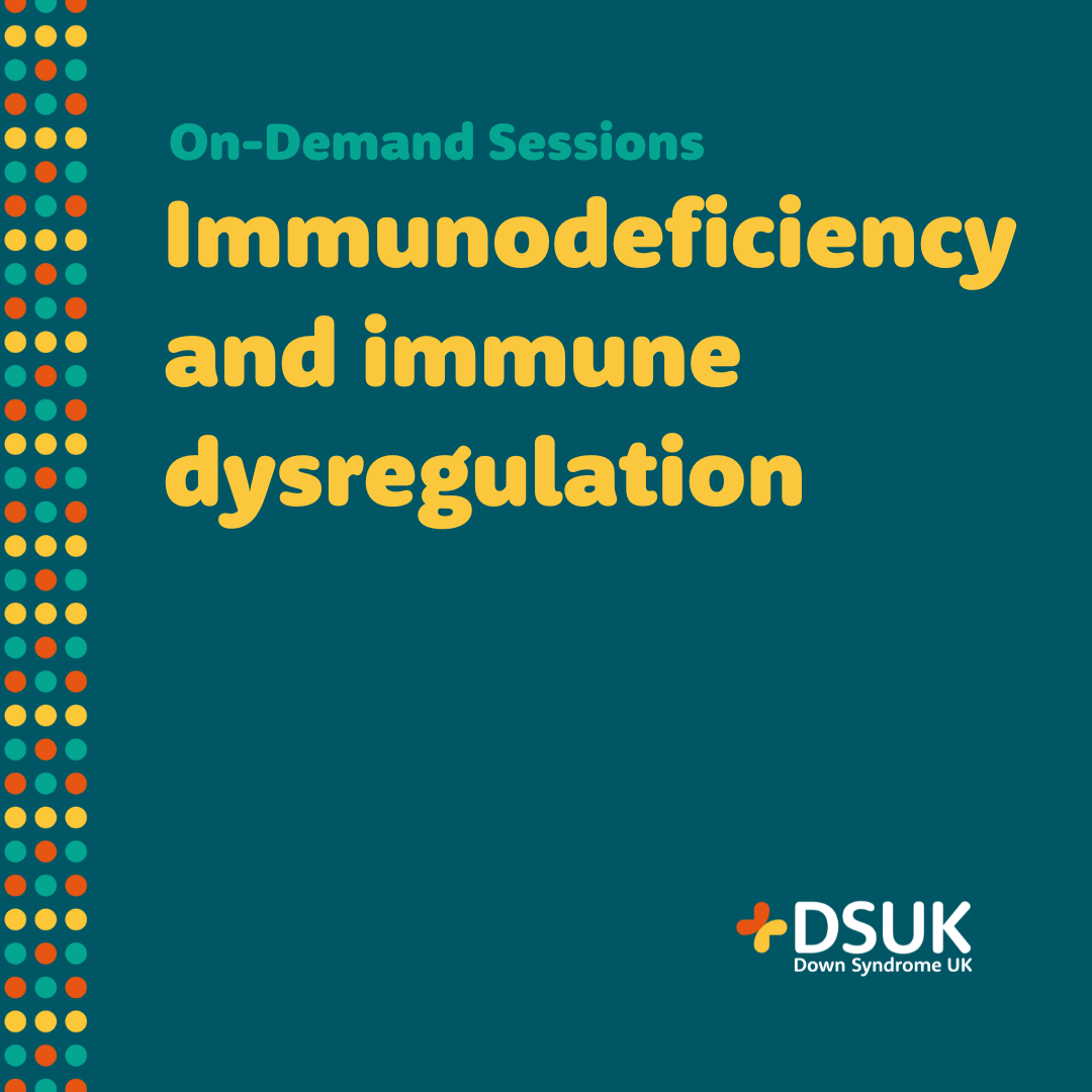 Immunodeficiency and immune dysregulation on-demand session product image header text